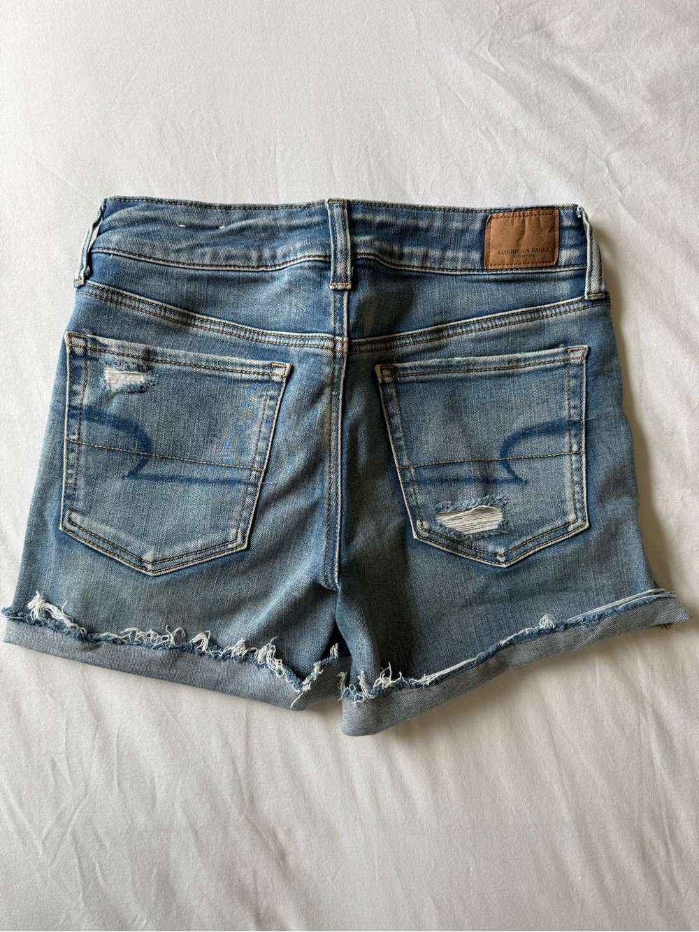 American Eagle Outfitters NEXT LEVEL Stretch Midi Shorts - Picture 3 of 11